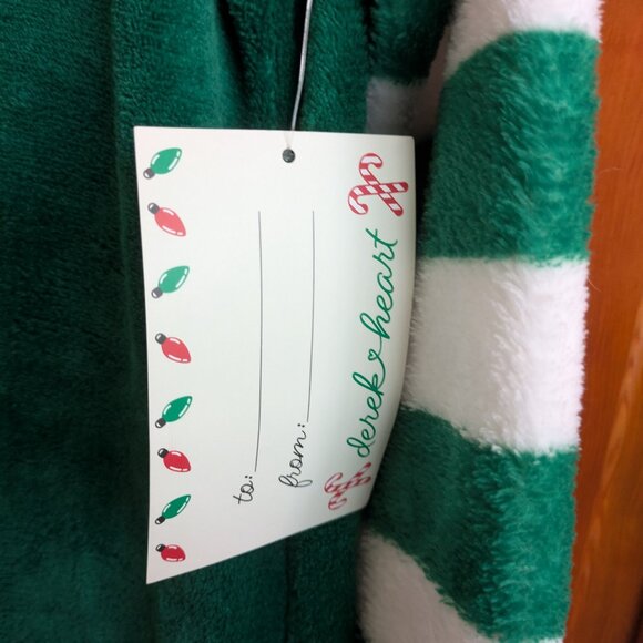 NWT Derek Heart Elf Onsie Sleeper Ugly Christmas Sweater PJ's Small - Picture 7 of 8